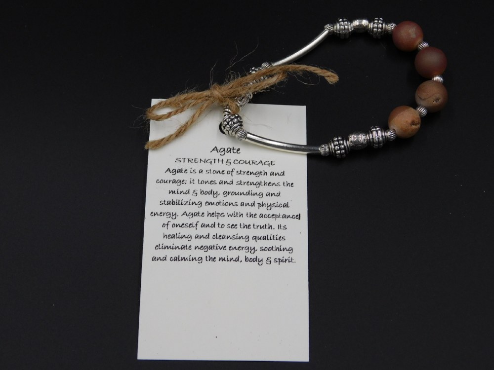 Spiritual Energy Holistic Bracelets Agate Bizzy Buzz Artisan Market